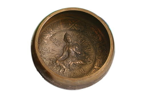 Tibetan machine made etching singing bowls in india