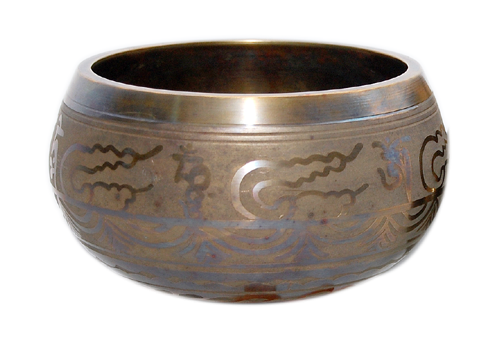 Tibetan machine made etching singing bowls in india