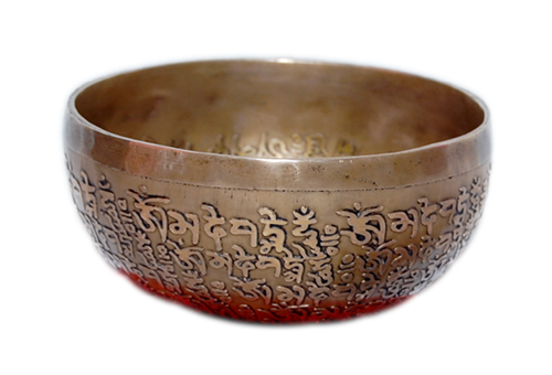 Tibetan Handmade Golden Figure Singing Bowls in india