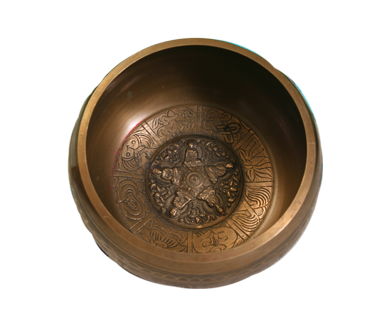 Tibetan machine made etching singing bowls in india