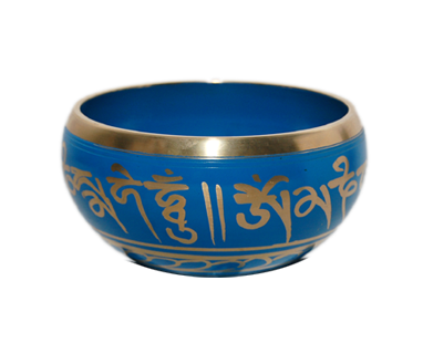 Tibetan machine made etching singing bowls in india