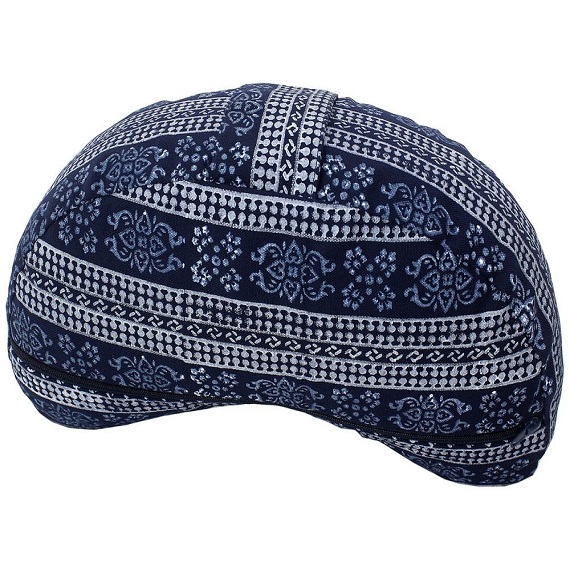 Half-moon cushion-block print
