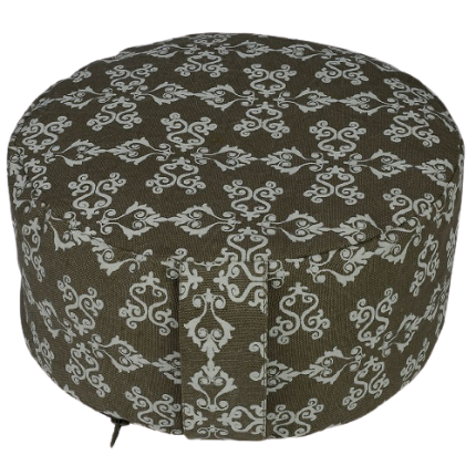 Full printed meditation cushion zafu
