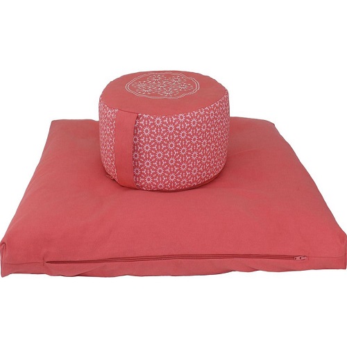Meditation Cushion Set- Shell Pink