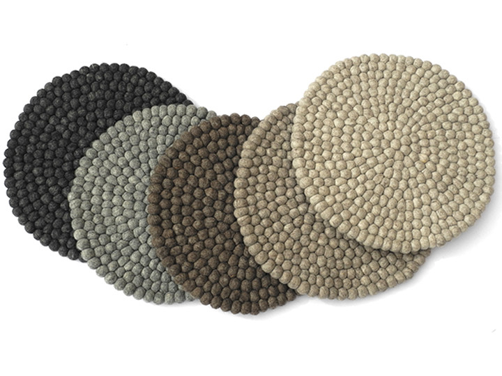 Singing bowl cushion felt 40 cm plain