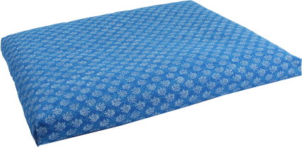 Zabuton Mat (Navy Block Printed)